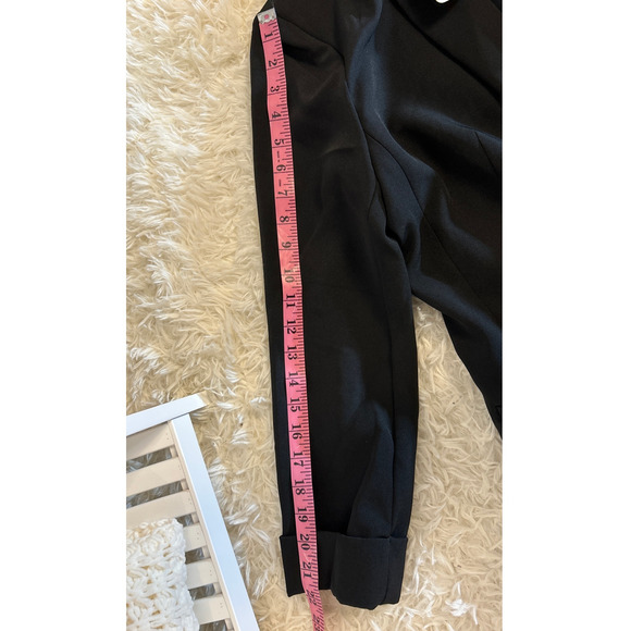 Zenana Women's Size M Black Open Front Classic Sleek Blazer Jacket #0321 - Picture 13 of 13